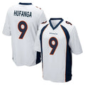 Choea D.Broncos #9 Talanoa Hufanga Player White Game Stitched Jerseys