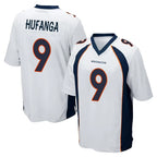 Choea D.Broncos #9 Talanoa Hufanga Player White Game Stitched Jerseys