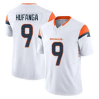 Choea D.Broncos #9 Talanoa Hufanga Player White Limited Vapor F.U.S.E. Home Game Stitched Jerseys