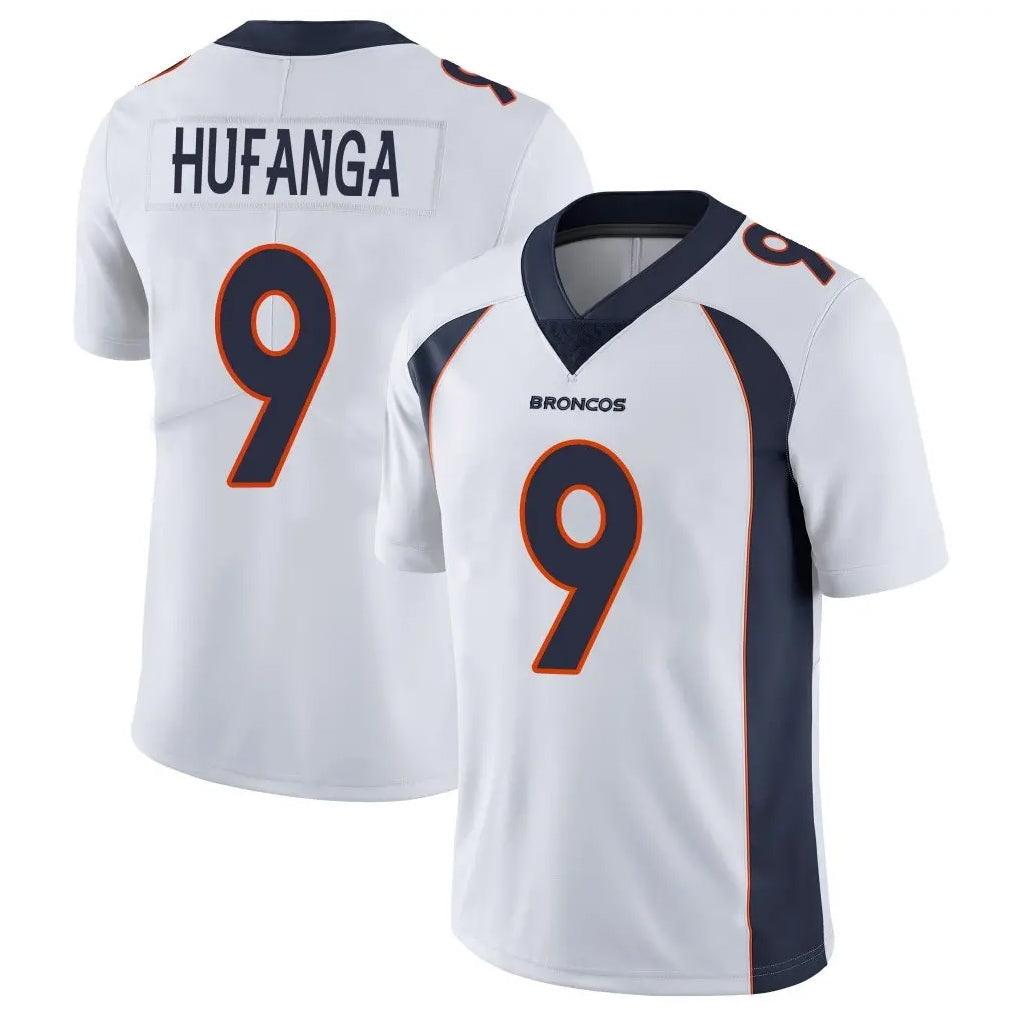 Choea D.Broncos #9 Talanoa Hufanga Player White Vapor Untouchable Limited Home Game Stitched Jerseys