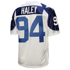 Choea D.Cowboys 1994 #94 Charles Haley Mitchell & Ness White Authentic Throwback Retired Player Stitched Puhic Jersey