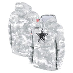 Choea D.Cowboys Arctic Camo Salute to Service Hoodies Limited Game Blank Player Stitched Jerseys