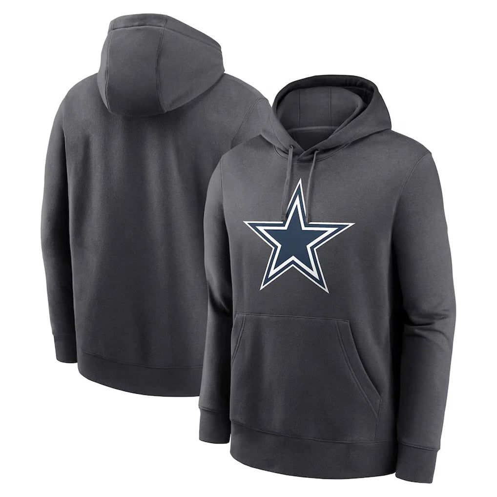 Choea D.Cowboys Ash One Color Pullover Hoodie Limited Blank Player Stitched Jerseys