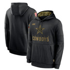 Choea D.Cowboys Black Salute to Service Pullover Hoodies Limited Blank Player Stitched Jerseys