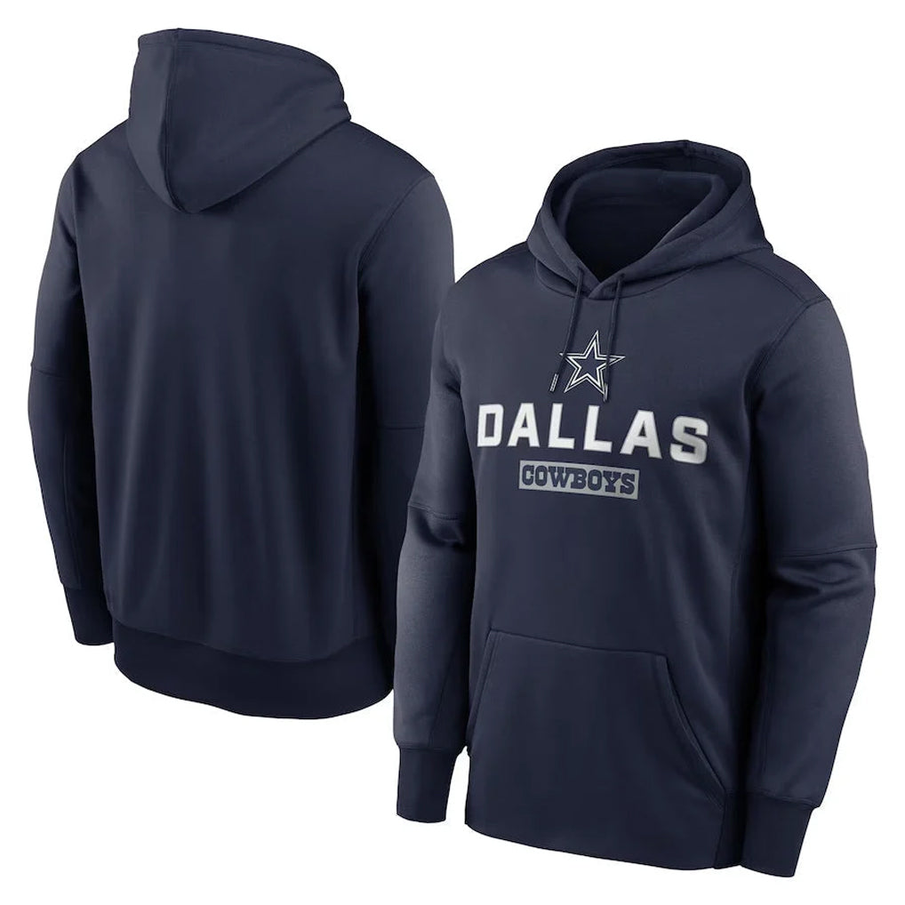 Choea D.Cowboys Navy Toss Sweep Performance Pullover Hoodie Limited Blank Player Stitched Jerseys