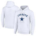 Choea D.Cowboys White Pullover Hoodies Limited Blank Player Stitched Jerseys