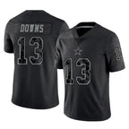 Choea D.Cowboys #13 Caleb Downs Player Black Limited Reflective Home Game Stitched Jerseys