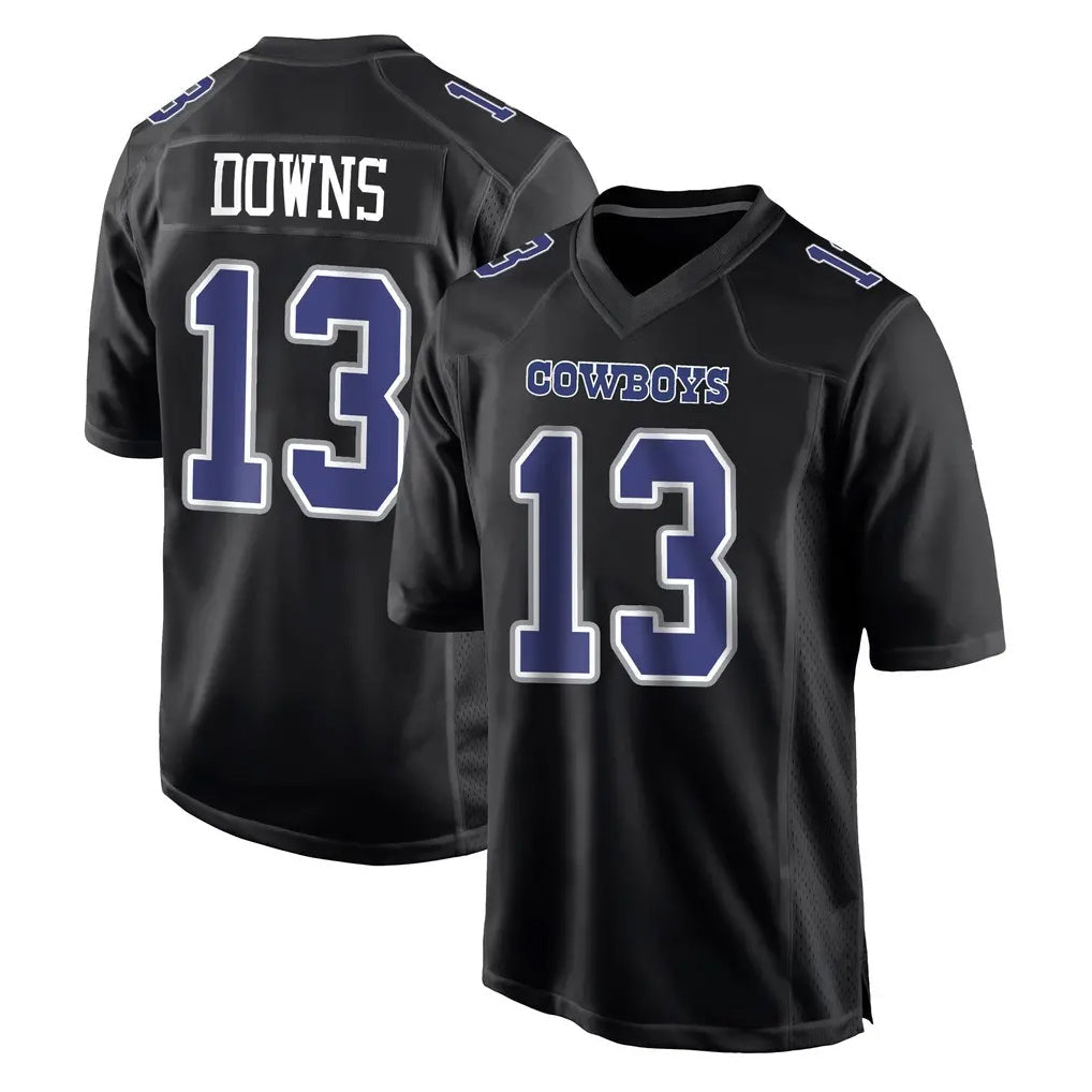 Choea D.Cowboys #13 Caleb Downs Player Carbon Black Fashion Home Game Stitched Jerseys