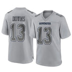 Choea D.Cowboys #13 Caleb Downs Player Gray Atmosphere Fashion Home Game Stitched Jerseys
