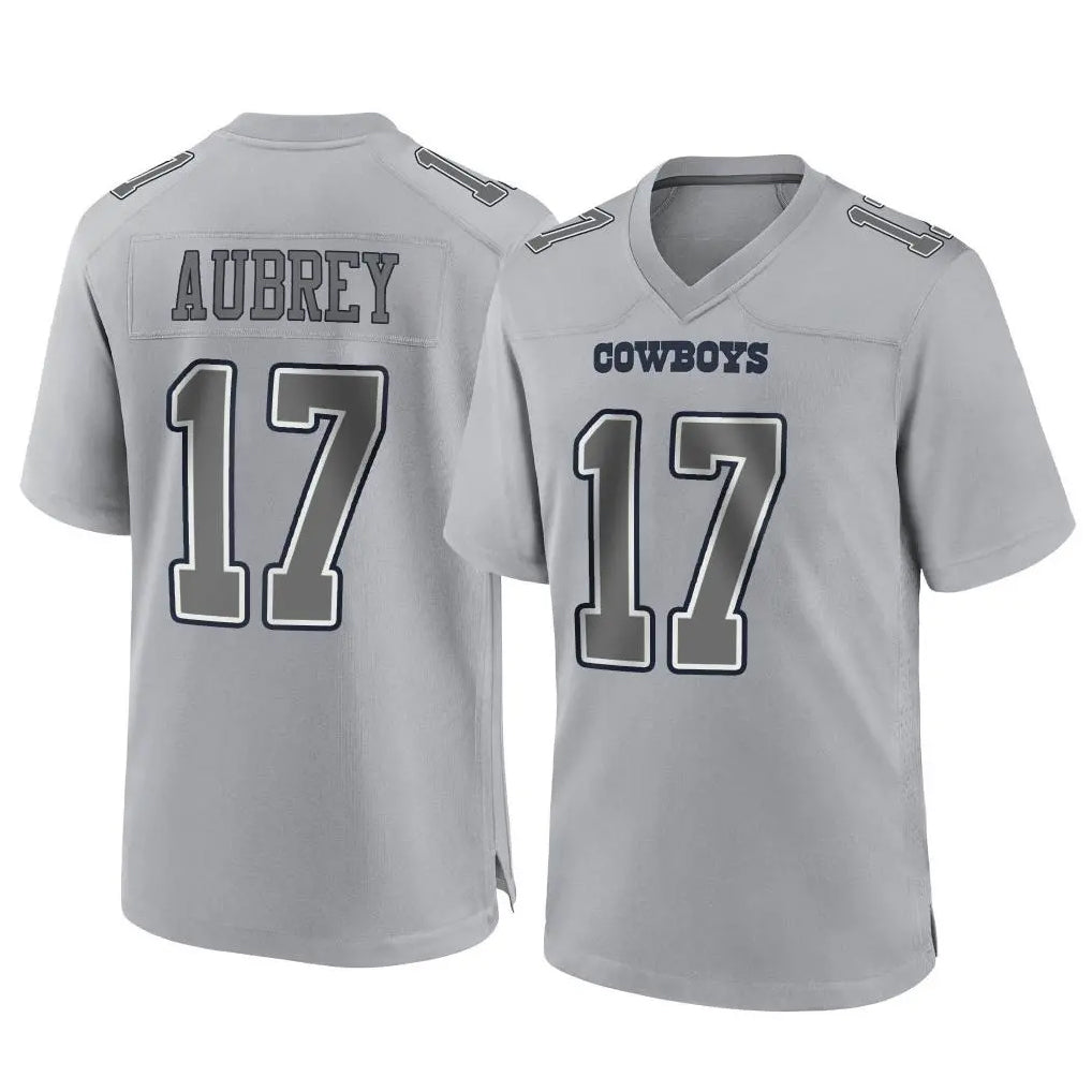 Choea D.Cowboys #17 Brandon Aubrey Player Gray Atmosphere Fashion Home Game Stitched Jerseys