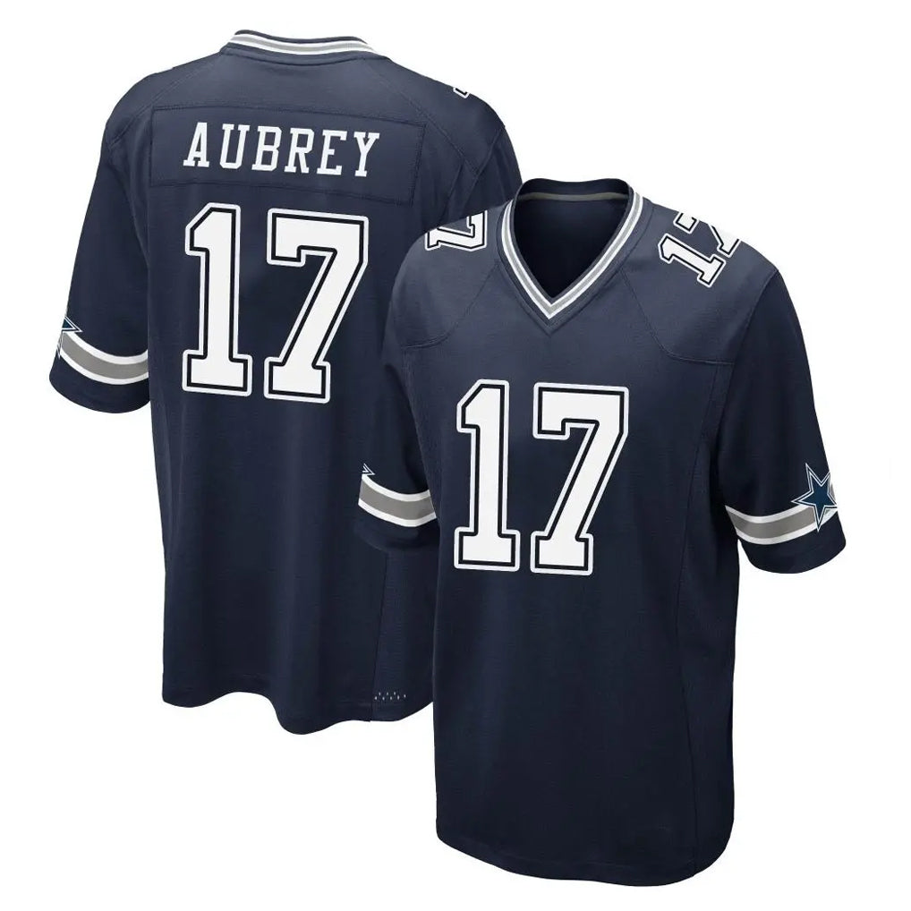 Choea D.Cowboys #17 Brandon Aubrey Player Navy Home Game Stitched Jerseys