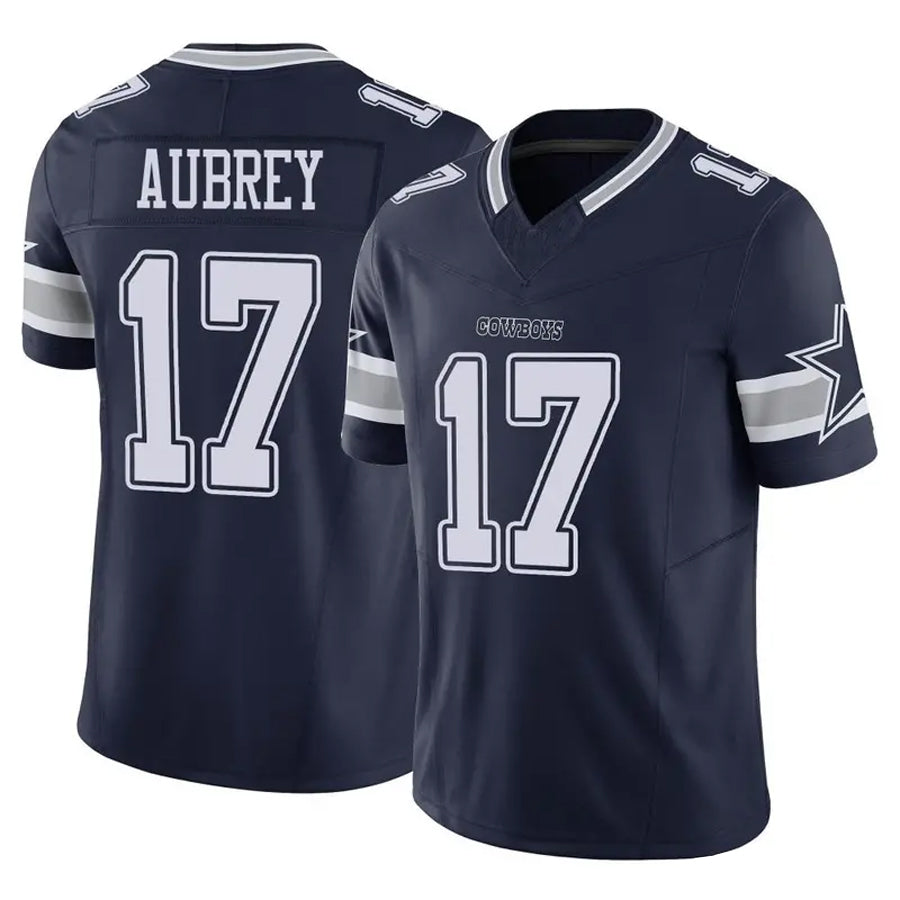 Choea D.Cowboys #17 Brandon Aubrey Player Navy Vapor F.U.S.E. Limited Stitched Jerseys