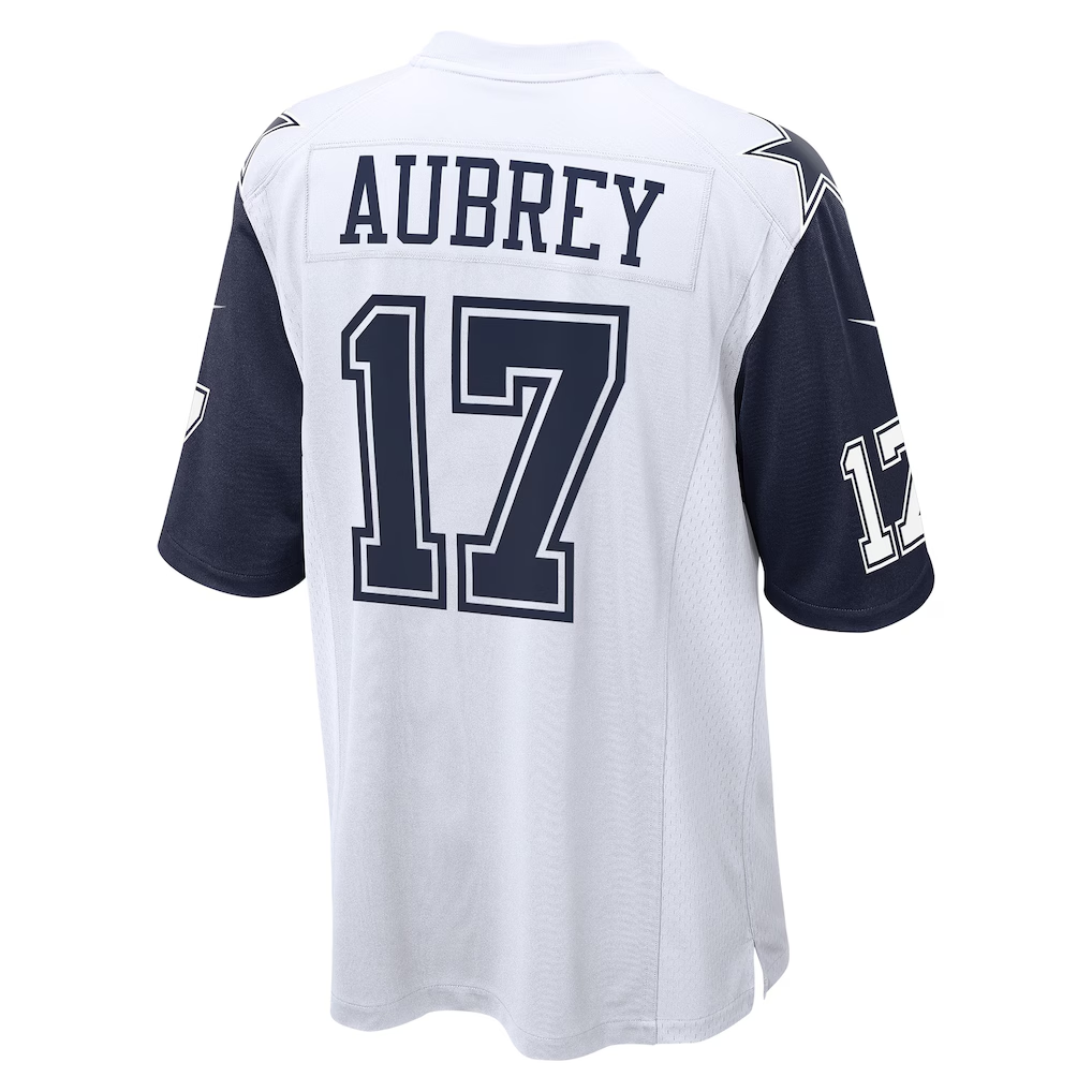 Choea D.Cowboys #17 Brandon Aubrey White Alternate Game Team Stitched Jerseys