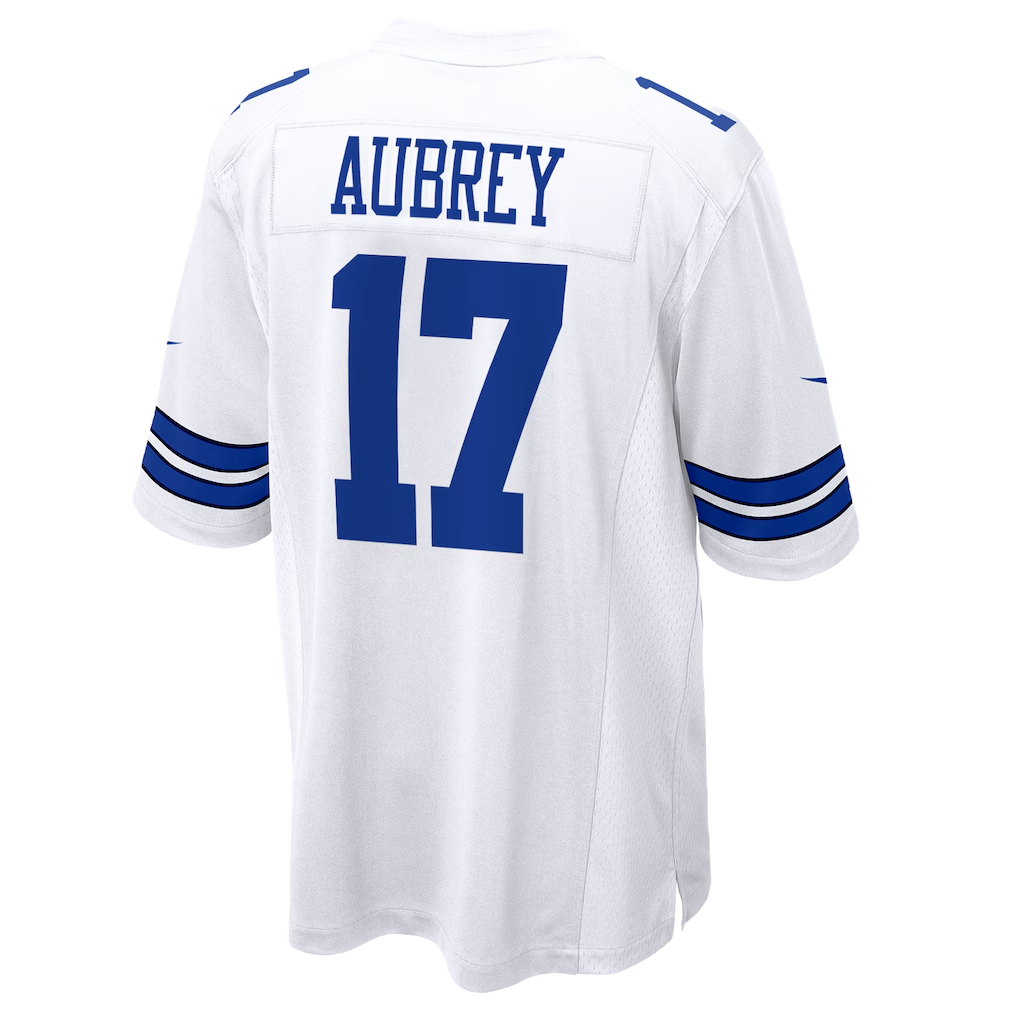 Choea D.Cowboys #17 Brandon Aubrey White Game Stitched Jerseys