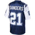 Choea D.Cowboys #21 Deion Sanders Mitchell & Ness Navy Big & Tall 1995 Retired Player Replica Stitched Jerseys