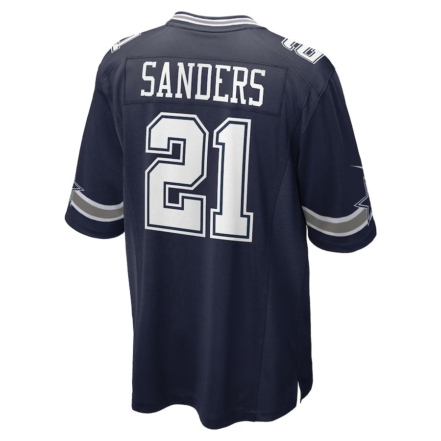 Choea D.Cowboys #21 Deion Sanders Player Navy Home Game Stitched Jerseys