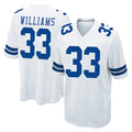 Choea D.Cowboys #33 Javonte Williams Player White Home Game Stitched Jerseys