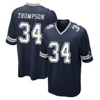 Choea D.Cowboys #34 Jalen Thompson Player Navy Home Game Stitched Jerseys