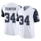 Choea D.Cowboys #34 Jalen Thompson Player White-Navy Limited Vapor F.U.S.E. Home Game Stitched Jerseys