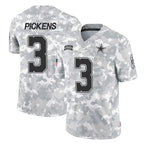 Choea D.Cowboys #3 George Pickens Player Arctic Camo Salute to Service Limited Home Game Stitched Jerseys