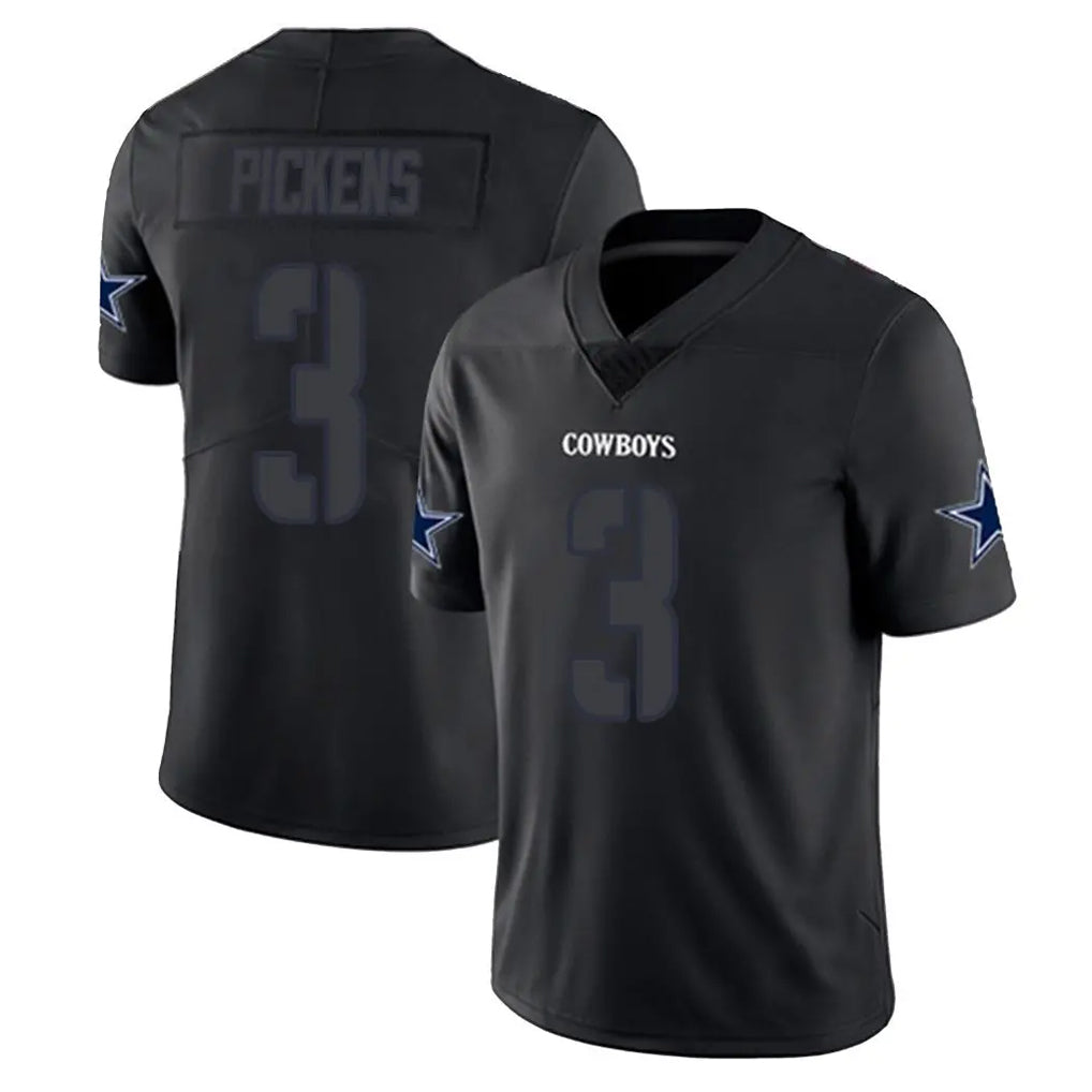 Choea D.Cowboys #3 George Pickens Player Black Impact Limited Home Game Stitched Jerseys