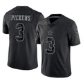 Choea D.Cowboys #3 George Pickens Player Black Limited Reflective Home Game Stitched Jerseys