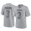 Choea D.Cowboys #3 George Pickens Player Gray Atmosphere Fashion Home Game Stitched Jerseys