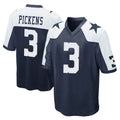 Choea D.Cowboys #3 George Pickens Player Navy-White Alternate Home Game Stitched Jerseys