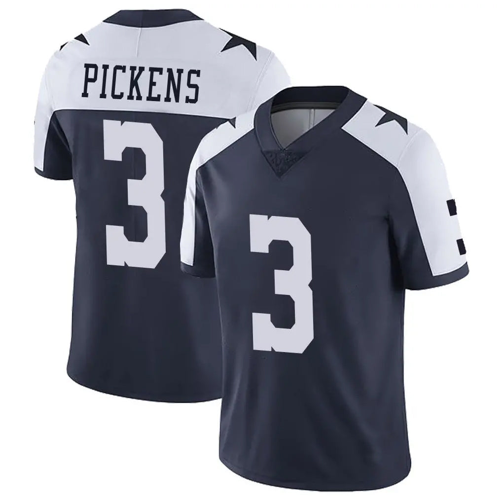 Choea D.Cowboys #3 George Pickens Player Navy-White Limited Alternate Vapor Untouchable Home Game Stitched Jerseys