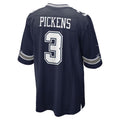 Choea D.Cowboys #3 George Pickens Player Navy Home Game Stitched Jerseys