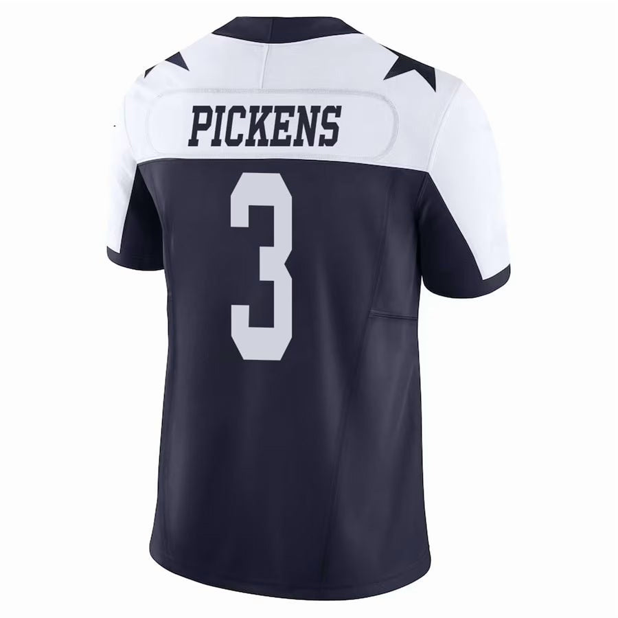 Choea D.Cowboys #3 George Pickens Player Navy Throwback Stitched Jerseys