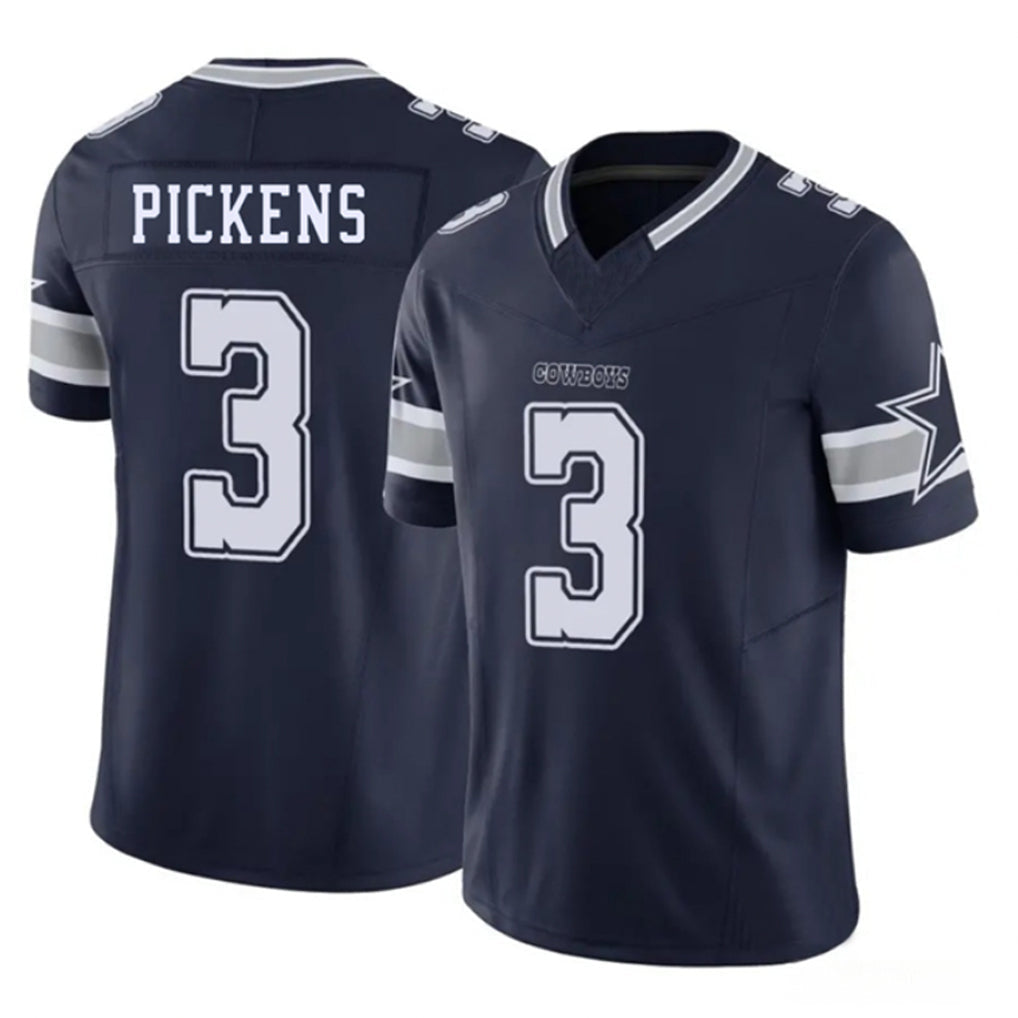Choea D.Cowboys #3 George Pickens Player Navy Vapor F.U.S.E. Limited Stitched Jerseys