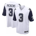 Choea D.Cowboys #3 George Pickens Player White-Navy Home Game Stitched Jerseys