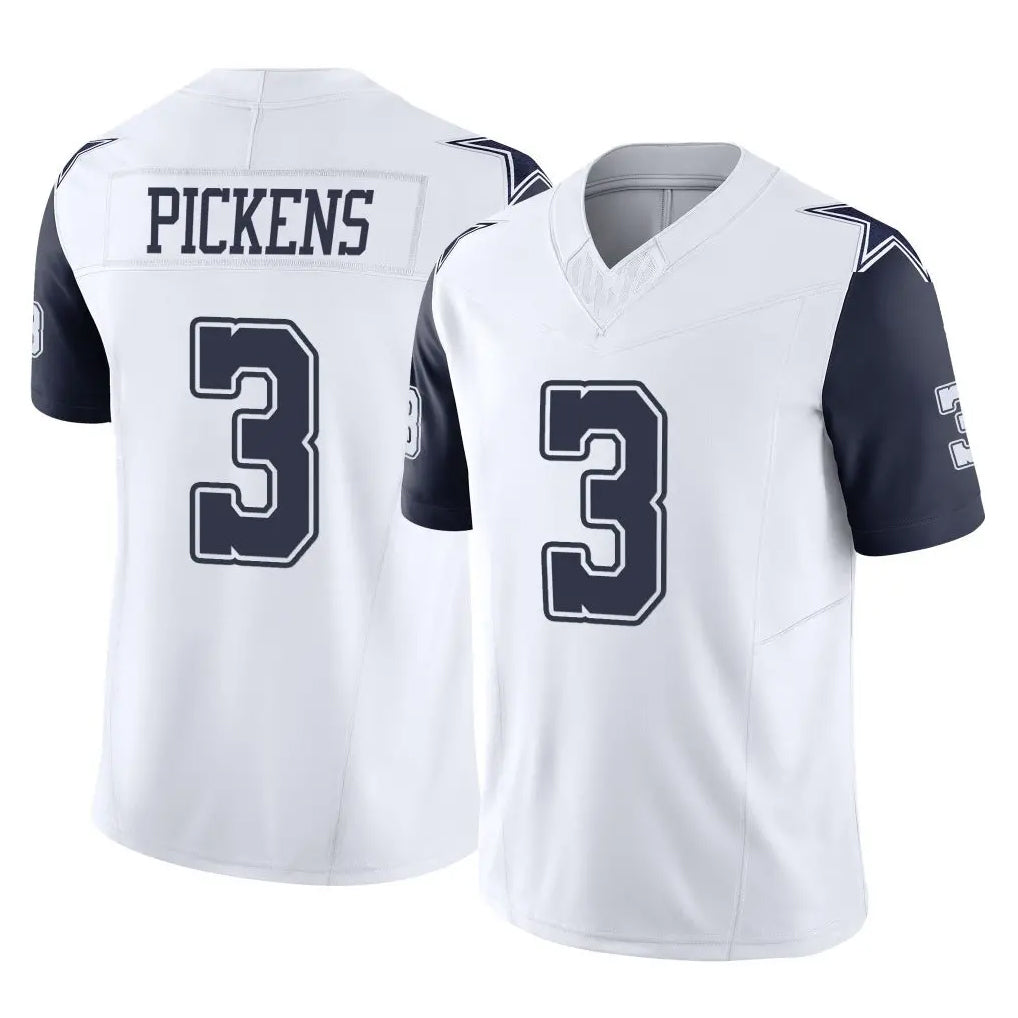Choea D.Cowboys #3 George Pickens Player White-Navy Limited Vapor F.U.S.E. Home Game Stitched Jerseys
