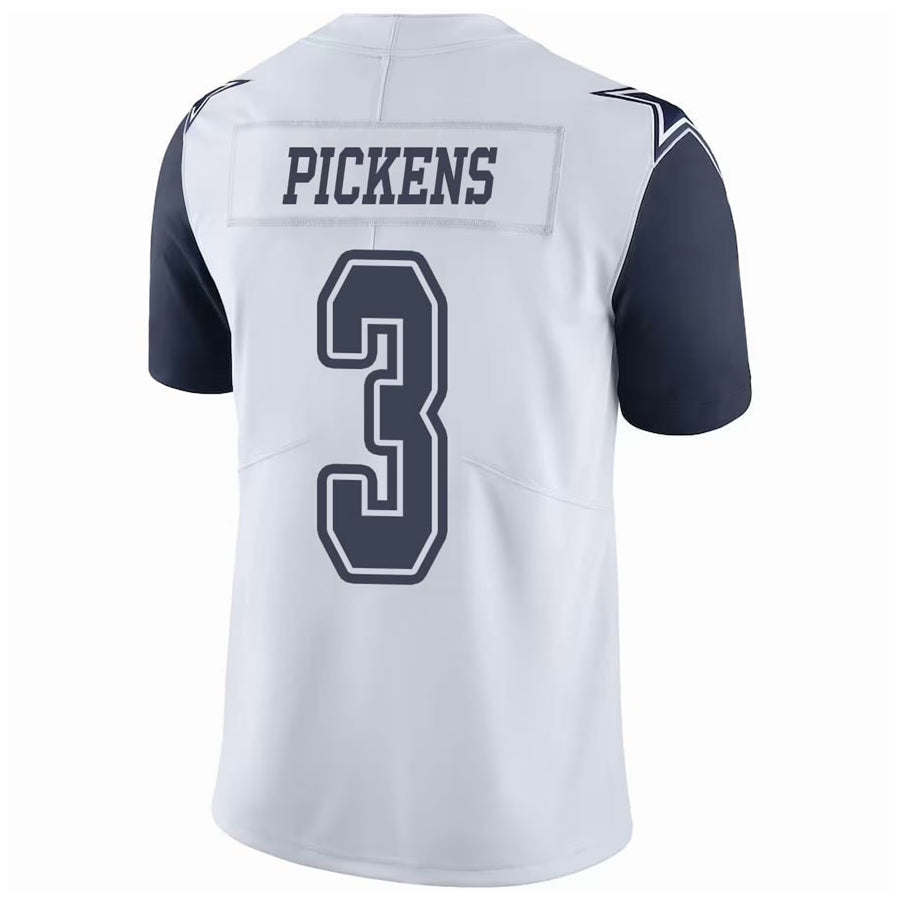 Choea D.Cowboys #3 George Pickens Player White Throwback Stitched Jerseys