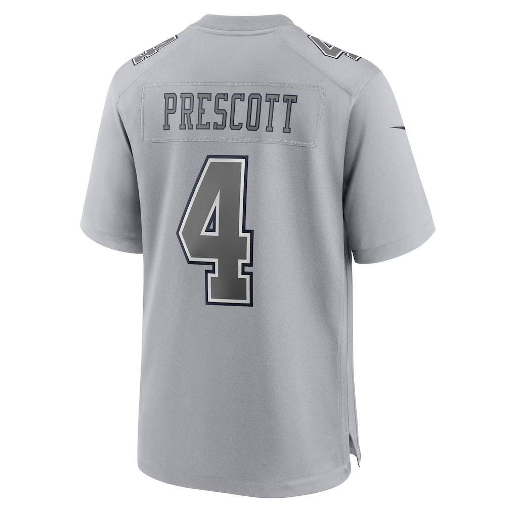 Choea D.Cowboys #4 Dak Prescott Gray Atmosphere Fashion Game  Stitched Jerseys