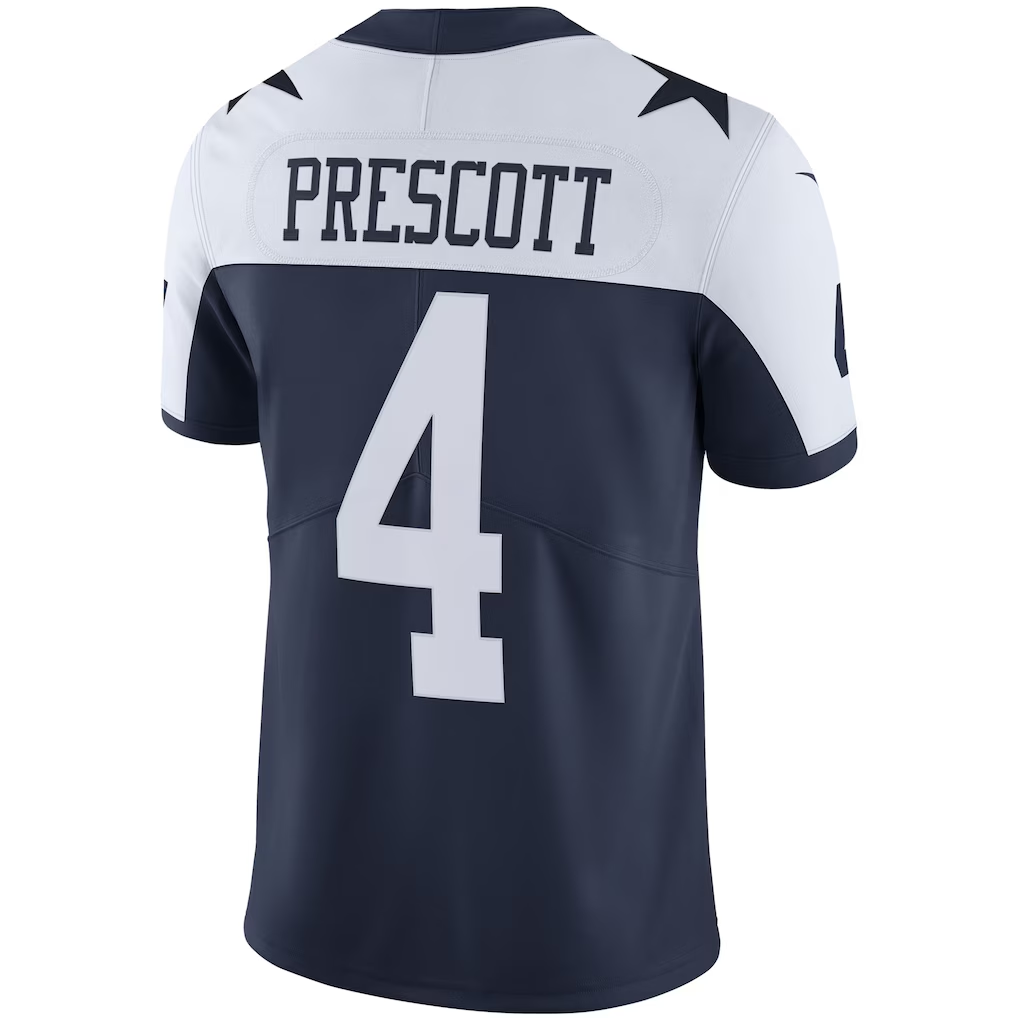 Choea D.Cowboys #4 Dak Prescott Navy Alternate Vapor Limited Stitched Jerseys
