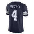 Choea D.Cowboys #4 Dak Prescott Navy Team Vapor F.U.S.E. Stitched Limited Stitched Jerseys