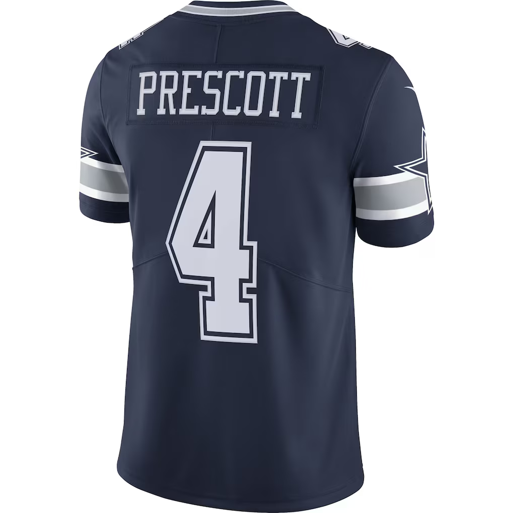Choea D.Cowboys #4 Dak Prescott Navy Vapor Limited Player Stitched Jerseys