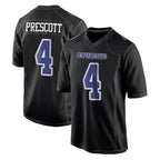 Choea D.Cowboys #4 Dak Prescott Player Carbon Black Fashion Home Game Stitched Jerseys