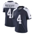 Choea D.Cowboys #4 Dak Prescott Player Navy-White Limited Alternate Vapor Untouchable Home Game Stitched Jerseys