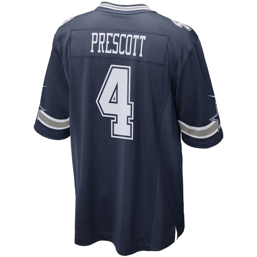 Choea D.Cowboys #4 Dak Prescott Player Navy Home Game Stitched Jerseys