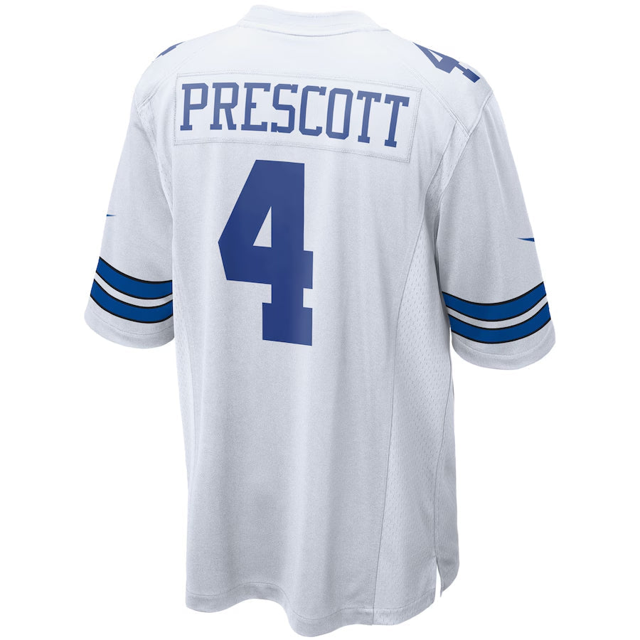 Choea D.Cowboys #4 Dak Prescott Player White Home Game Stitched Jerseys