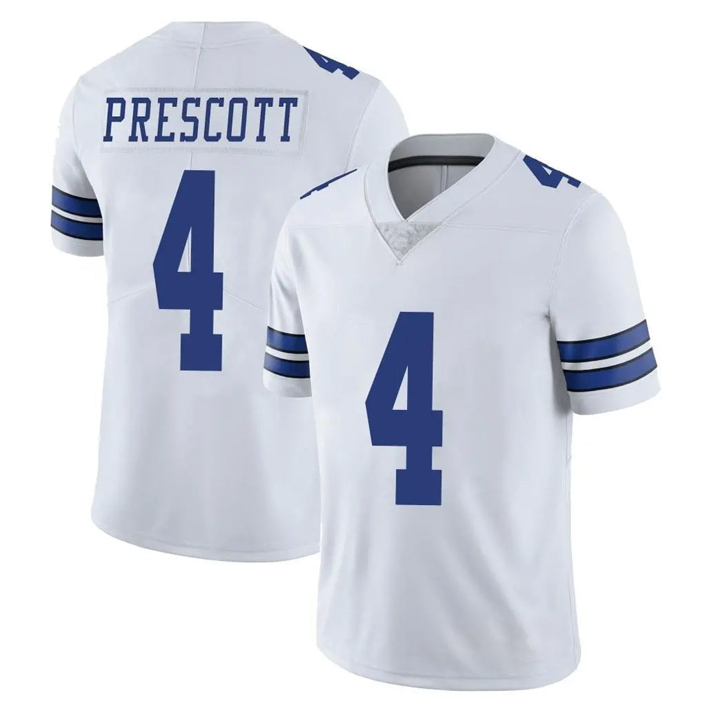 Choea D.Cowboys #4 Dak Prescott Player White Vapor Untouchable Limited Home Game Stitched Jerseys