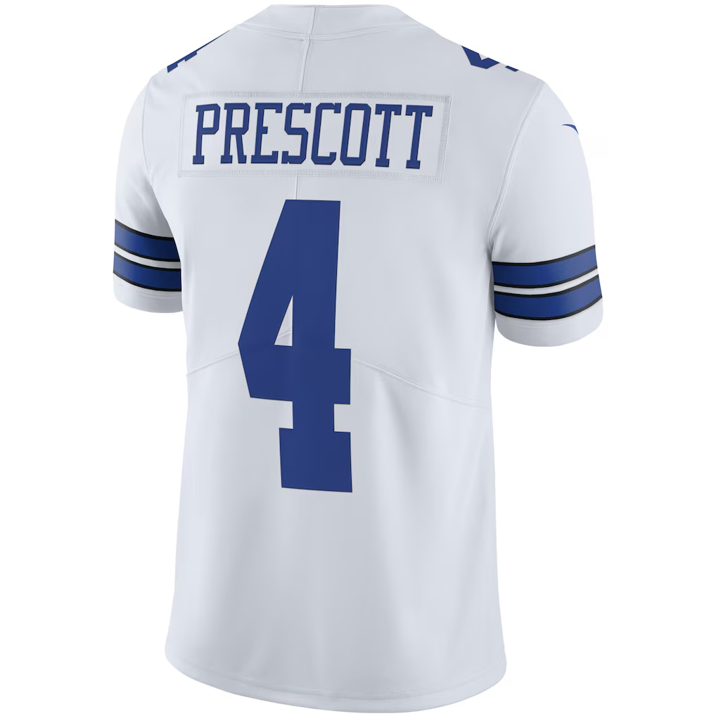 Choea D.Cowboys #4 Dak Prescott White Vapor Limited Player Stitched Jerseys