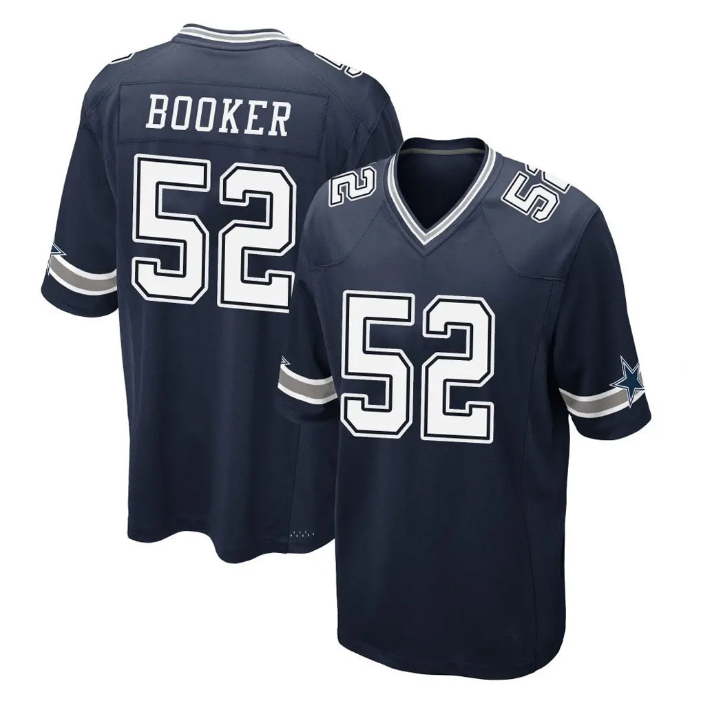 Choea D.Cowboys #52 Tyler Booker Player Navy Home Game Stitched Jerseys