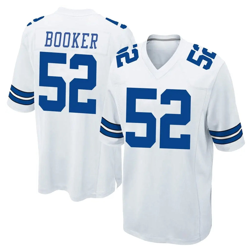 Choea D.Cowboys #52 Tyler Booker Player White Home Game Stitched Jerseys