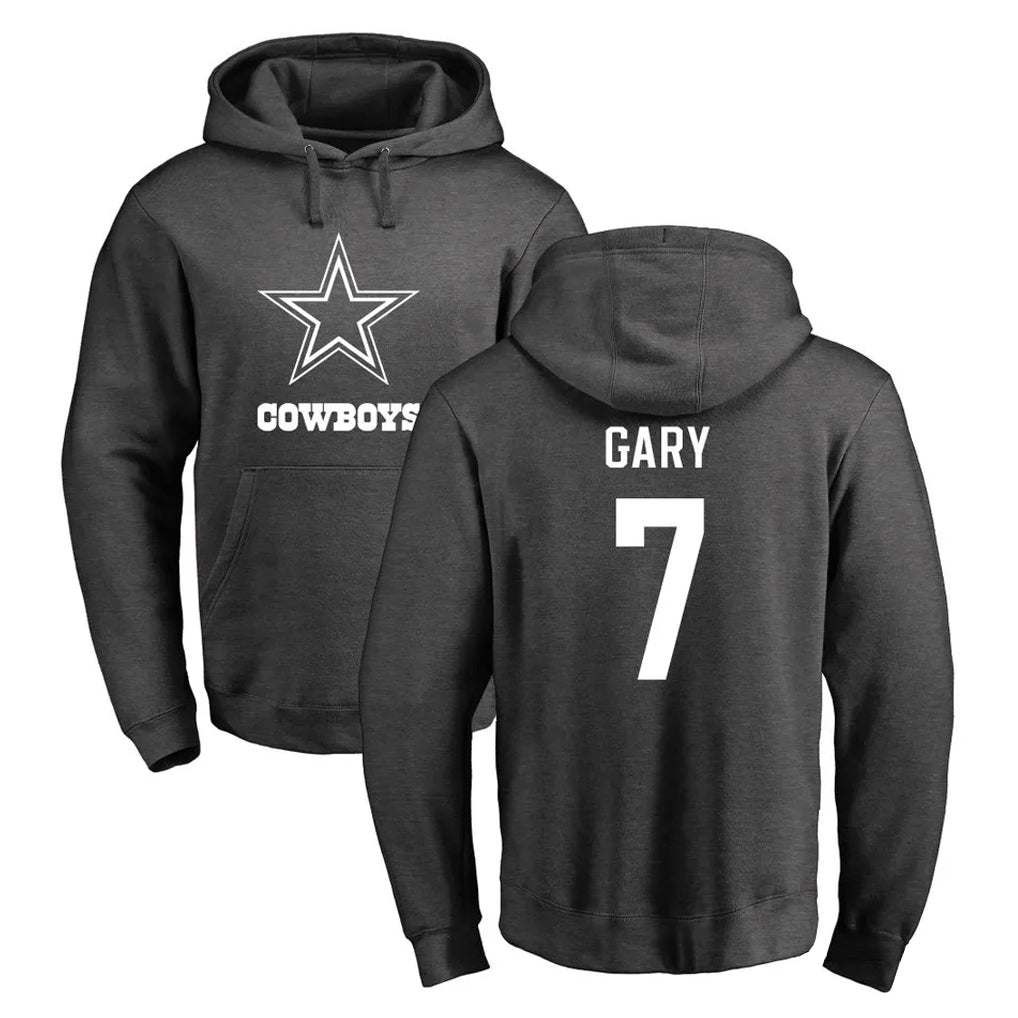 Choea D.Cowboys #7 Rashan Gary Player Ash One Color Pullover Hoodie Limited Stitched Jerseys