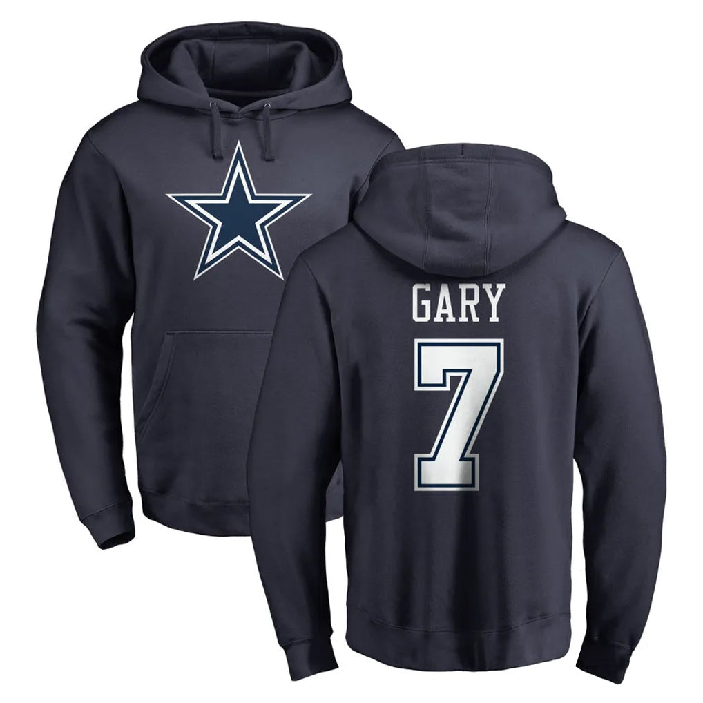 Choea D.Cowboys #7 Rashan Gary Player Navy Pullover Hoodies Limited Stitched Jerseys
