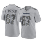 Choea D.Cowboys #87 Jake Ferguson Player Gray Atmosphere Fashion Home Game Stitched Jerseys